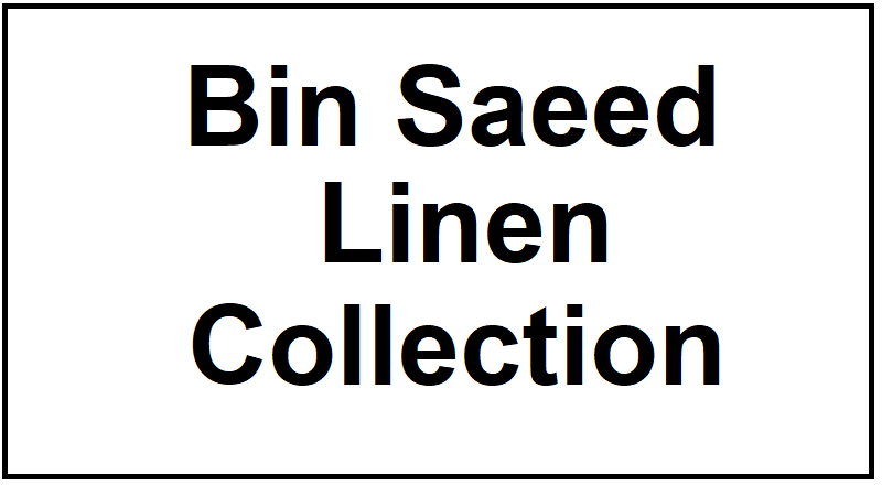 Bin Saeed Linen Winter Dresses 2023