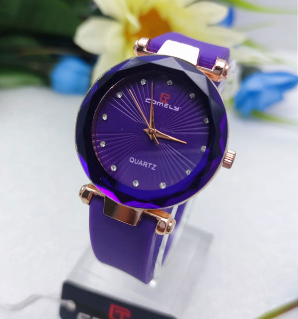 Comely Orignal Ladies Watch Soft Silicon Strap (ZV:16291)