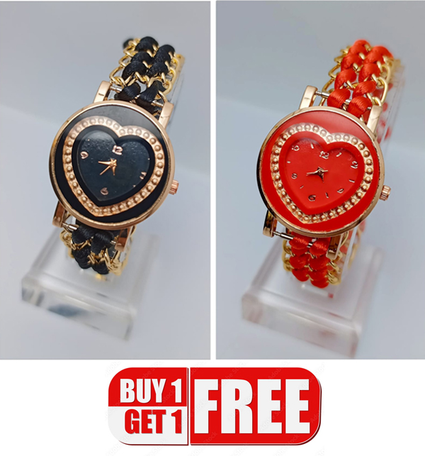 Buy 1 Get 1 Free – Stylish Ladies Jewlery Watch (ZV:13515)