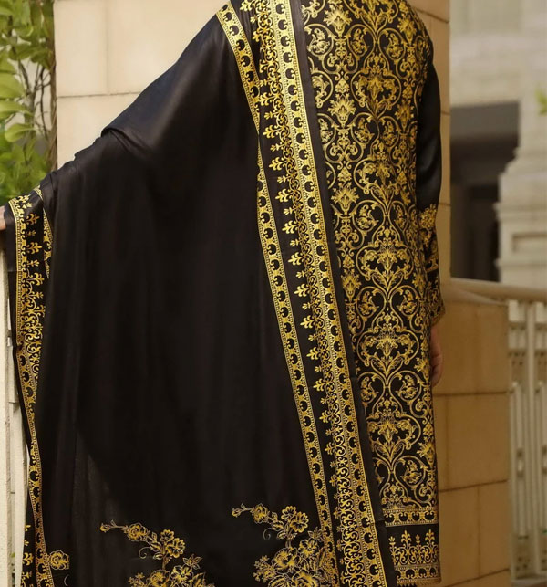 Classic Printed Black Lawn Collection With Printed Lawn Dupatta 20-118A  Gallery Image 1