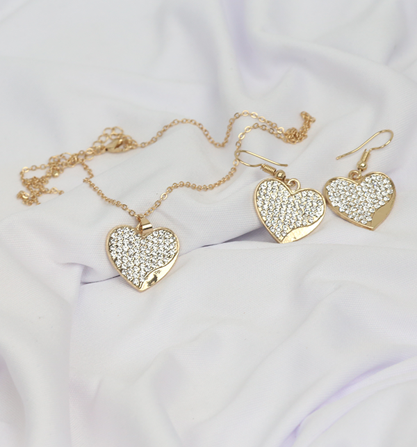 Heart Necklace Set & Earring Set (PS-217) Online Shopping & Price in ...