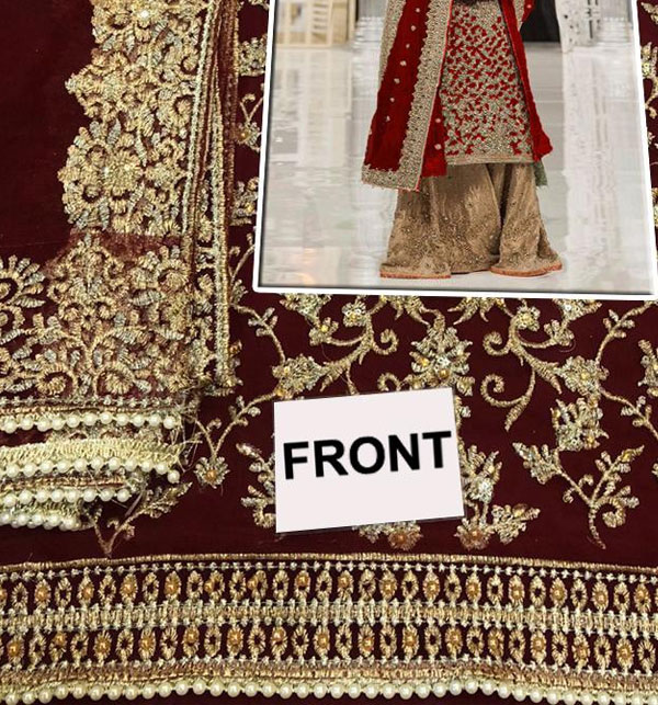 Bridal Red Gorgeous Designer Work Gharara Suit - Indian Heavy Anarkali  Lehenga Gowns Sharara Sarees Pakistani Dresses in USA/UK/Canada/UAE -  IndiaBoulevard
