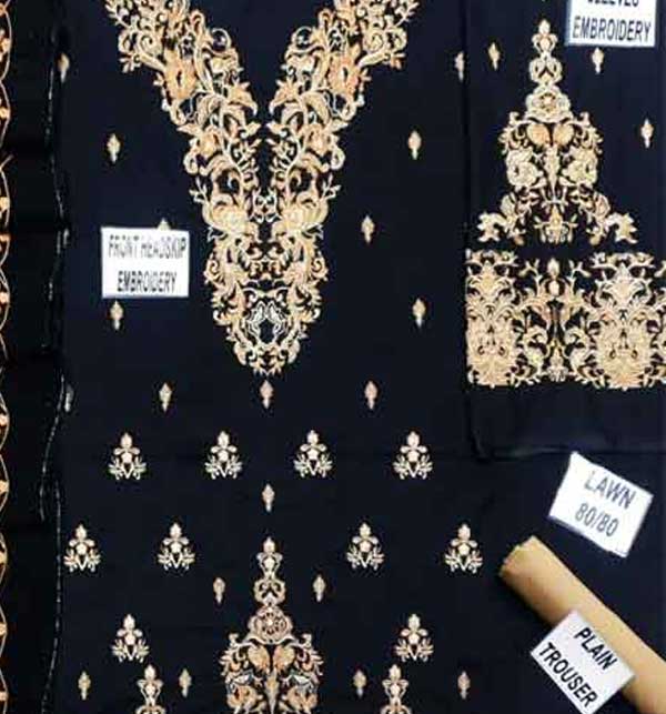 Lawn Full Embroidered 2 Pec Suit with Trouser (DRL-678) Gallery Image 1