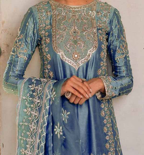 Masoori Embroidered Suit With Net Embroidery Dupatta  (CHI-444)