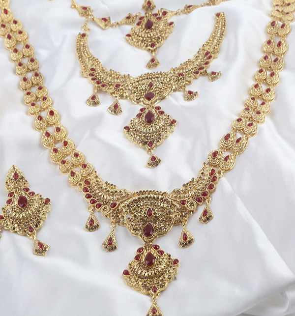 Bridal Jewelry Set Heavy Long Jewelry Set For Dulhan  (PS-331)