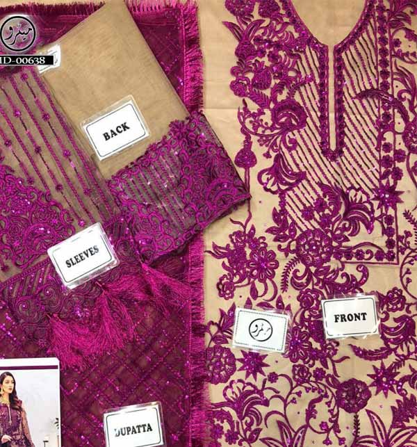 Heavy Embroidered NET Suit With Net Heavy Dupatta (CHI-468) Gallery Image 2