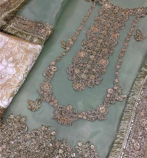 Masoori Embroidered Dress Collection 2022-23 with Embroidered Masoori Dupatta (Unstitched) (CHI-566)