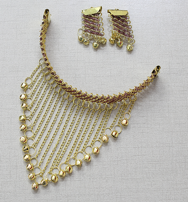 Beautiful Choker Golden Artificial Jewelry Set (PS-416) Gallery Image 1