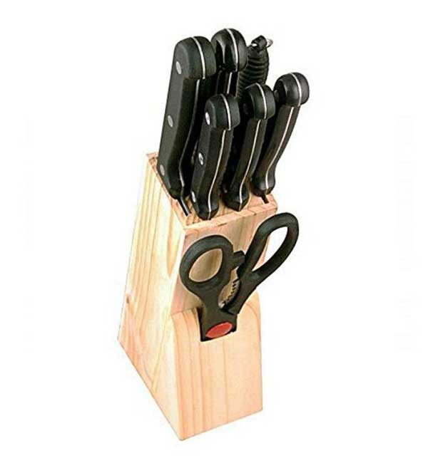 7 Pcs Wooden Block Knife Set (KS-13) Gallery Image 1