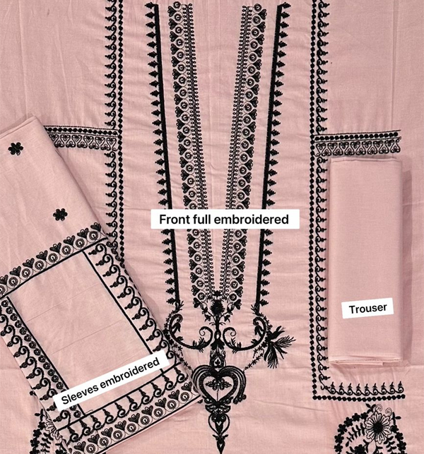 2 PCs Embroidered Lawn Dress (UnStitched) (DRL-1472)	