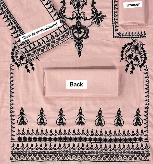 2 PCs Embroidered Lawn Dress (UnStitched) (DRL-1472)	