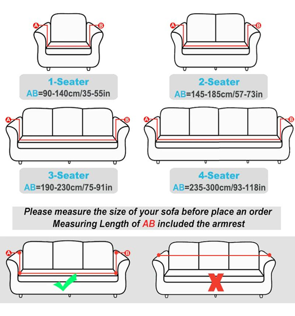 6 Seater Sofa Cover(3+2+1) Standard Size Stretchable Elastic Fitted Jersey Cover - White	 Gallery Image 1