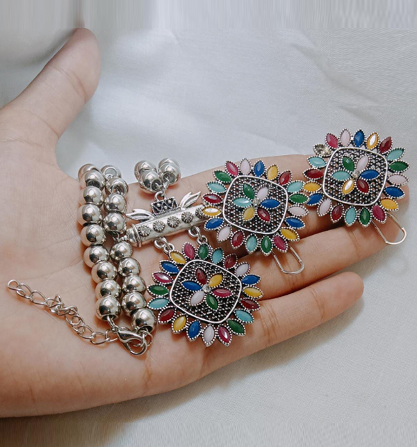 Turkish Necklace Set With Earring (ZV:12242)