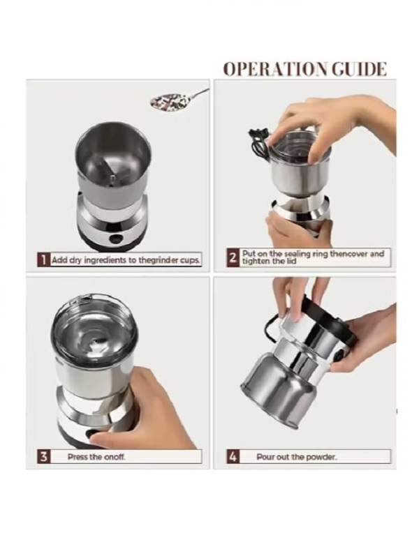 RAF Original Masala Grinder Coffee & Spice Maker 4 Blade