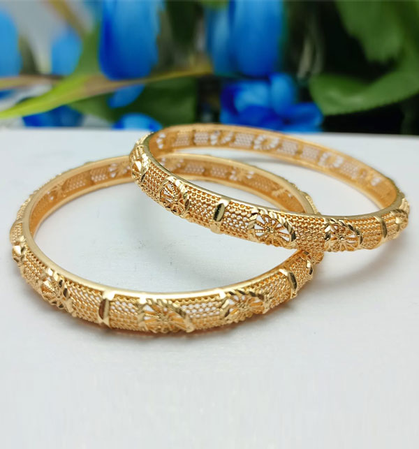 Gold Plated Bangles (ZV:14918) Gallery Image 1