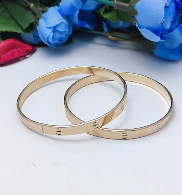 Gold Plated Bangles Set (ZV:15293) Gallery Image 1