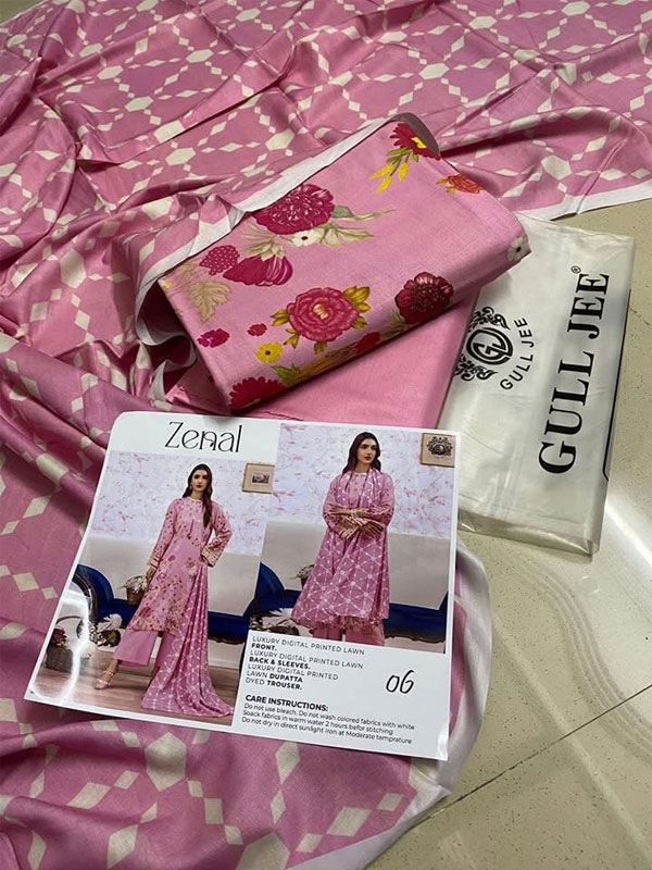 Digital Printed Lawn Dress With Printed Lawn Dupatta & Plain Trouser (Unstitched) (DRL-2052)	