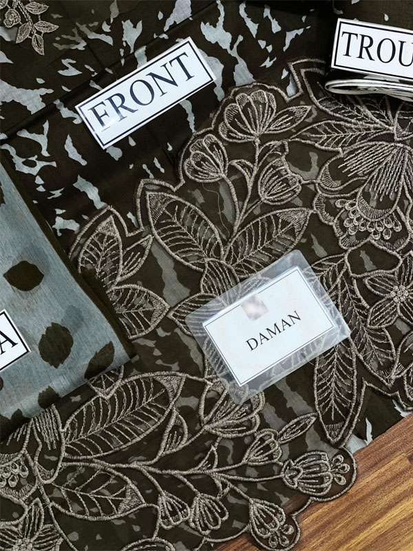 Latest Printed Lawn Dress With Chiffon Embroidered Dupatta (Unstitched) (DRL-2225)