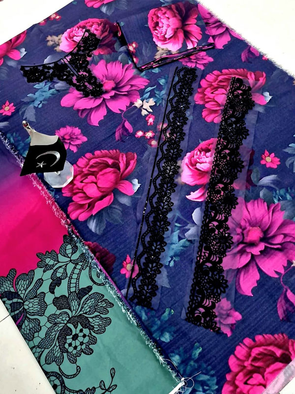 Digital Printed Karandi Dress With Karandi Printed Dupatta (Unstitched) (KD-274)