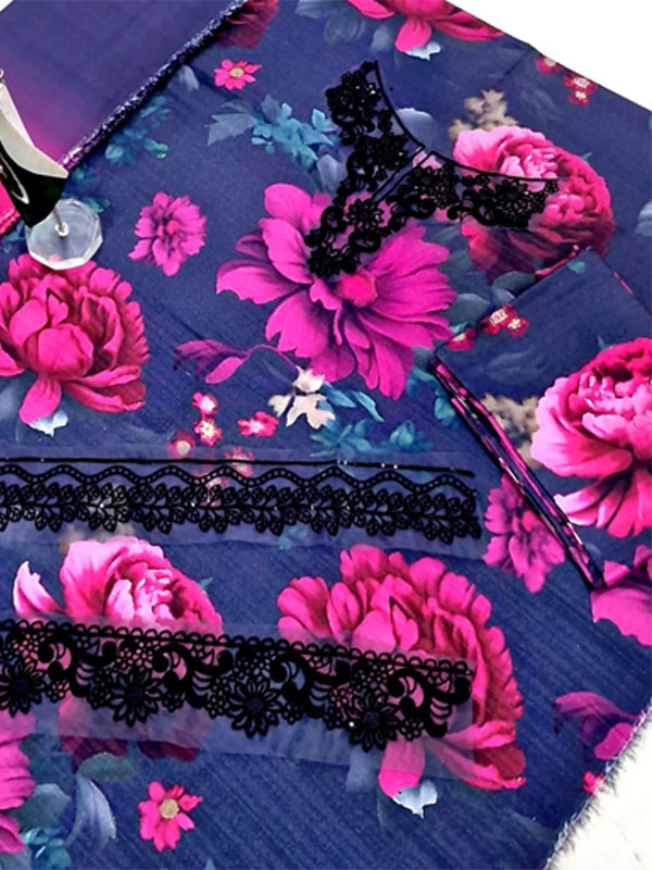 Digital Printed Karandi Dress With Karandi Printed Dupatta (Unstitched) (KD-274)