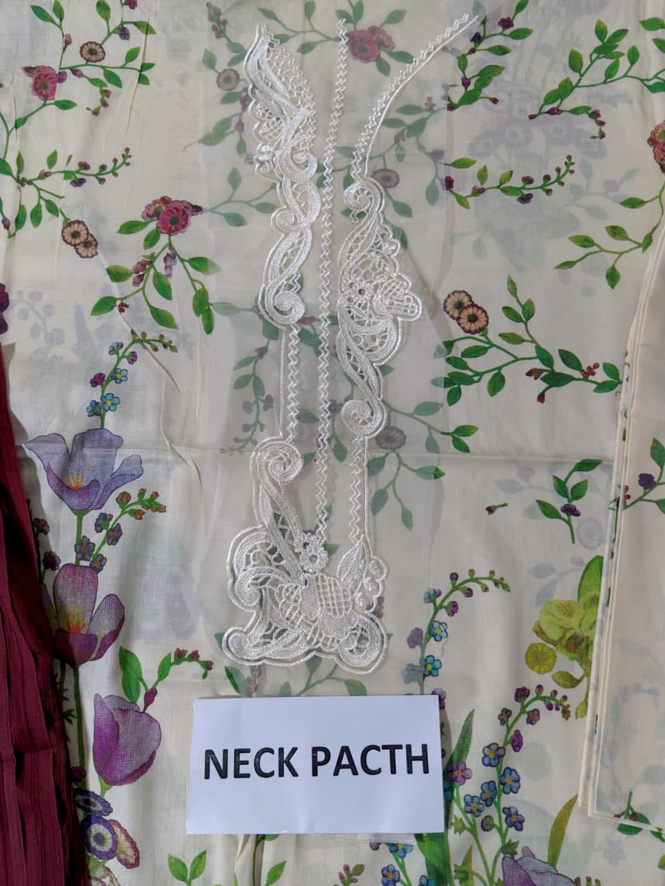 Printed Lawn Chicken Kaari Dress With Chiffon Printed Dupatta (Unstitched) (DRL-2361)