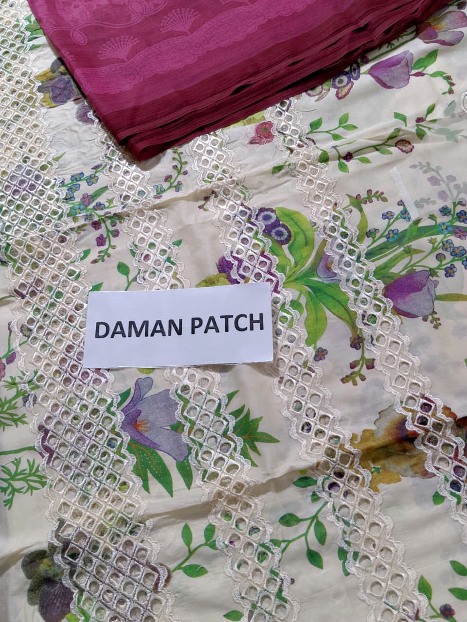 Printed Lawn Chicken Kaari Dress With Chiffon Printed Dupatta (Unstitched) (DRL-2361)