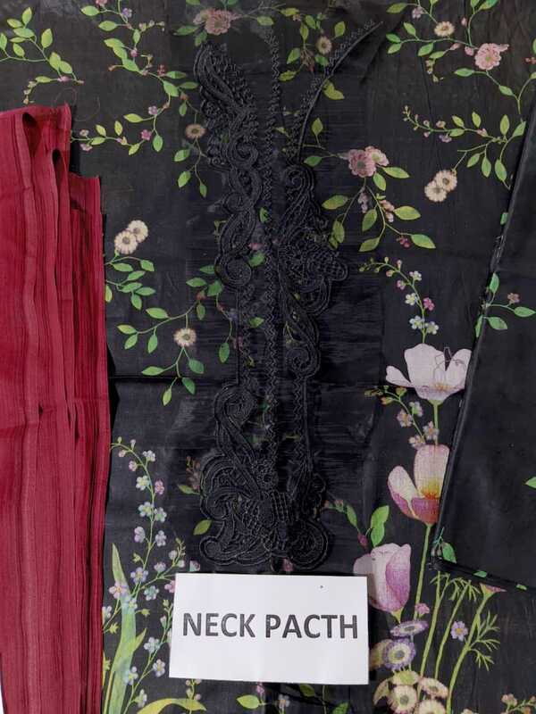 Digital Lawn Printed Embroidered Dress With Chiffon Printed Dupatta (Unstitched) (DRL-2364)