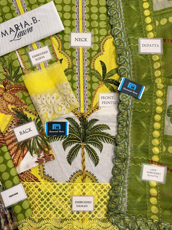 Maria.B MPrints Embroidered Lawn Unstitched 3Pc Suit (DRL-2408) 