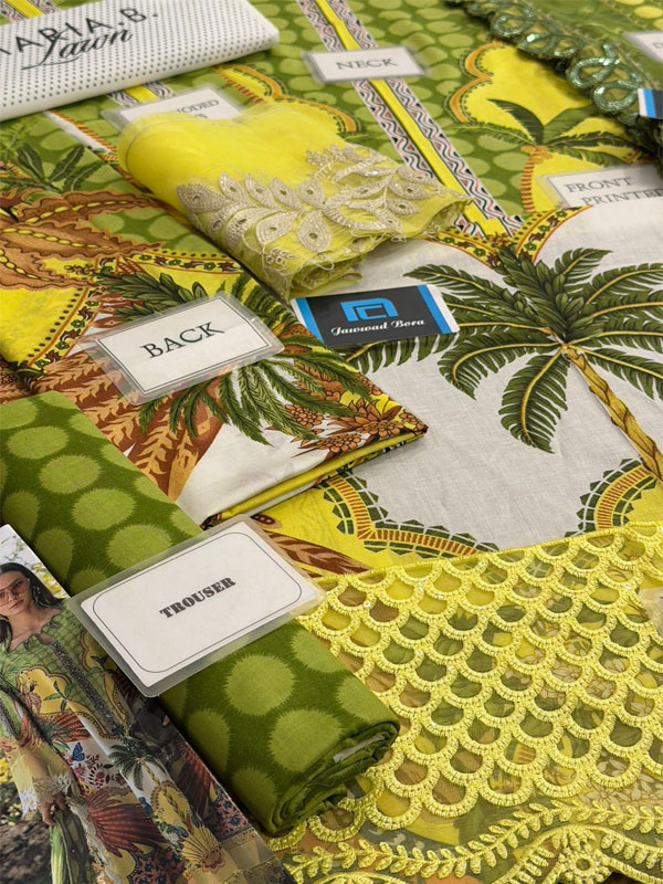 Maria.B MPrints Embroidered Lawn Unstitched 3Pc Suit (DRL-2408) 