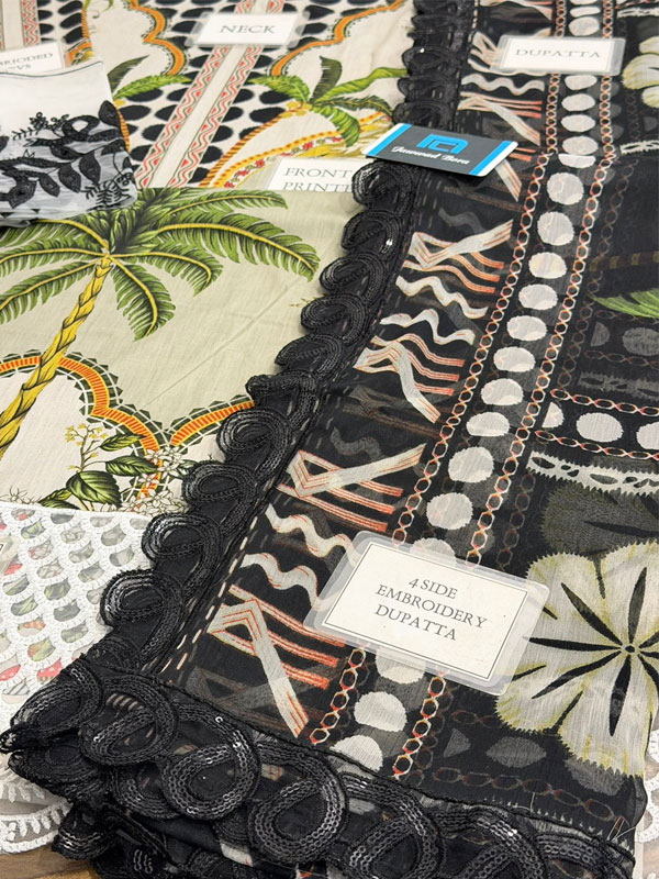 Maria.B MPrints Embroidered Lawn Unstitched 3Pc Suit  (DRL-2409)