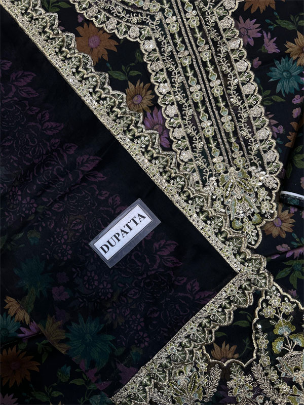 Mohangi Lawn Heavy Embroidered Dress With 4-Sided Chiffon Embroidered Dupatta (Unstitched) (DRL-2412)