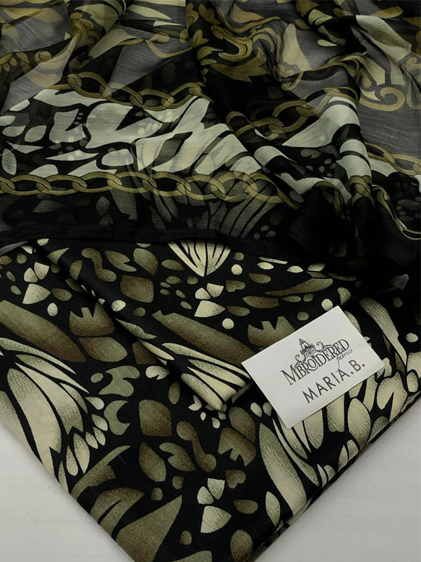 3 PCs Digital Printed Lawn Dress With Printed Lawn Dupatta (Unstitched) (DRL-2426)