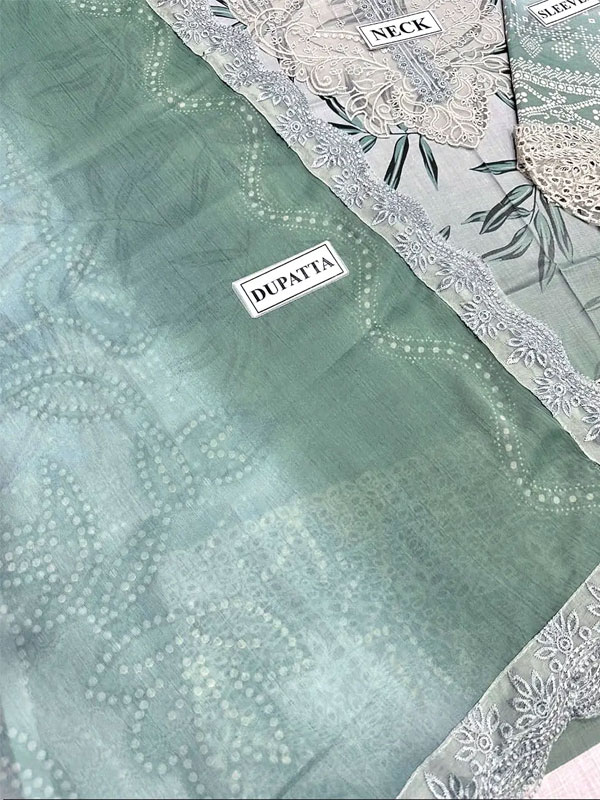 Elegant Embroidered Lawn Dress with 4-Side Emb. Chiffon Dupatta (Unstitched) (DRL-2428)