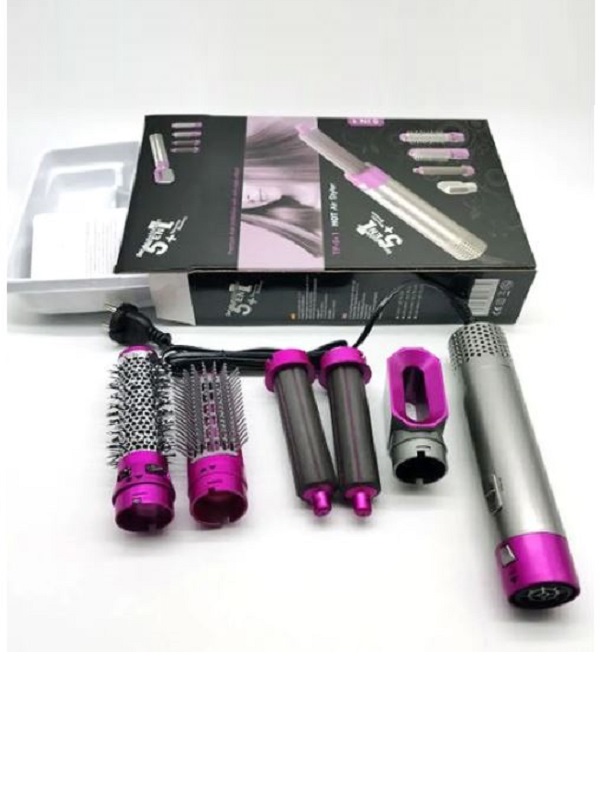 5-In-1 Multifunctional Hot Air Styler | Hair Dryer, Hair Straightener, Hair Curler, Hair Styling Brush