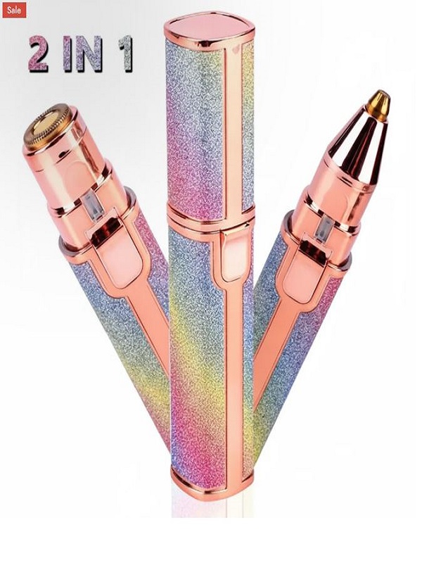 2 In 1 Rechargeable Electric Eyebrow Trimmer + Body Facial Hair Removal