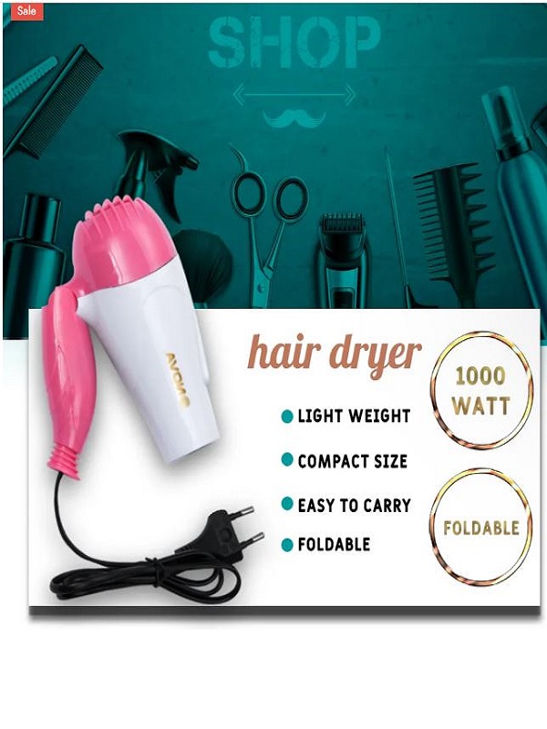 Nova Foldable Hair Dryer | Compact Travel Hair Dryer