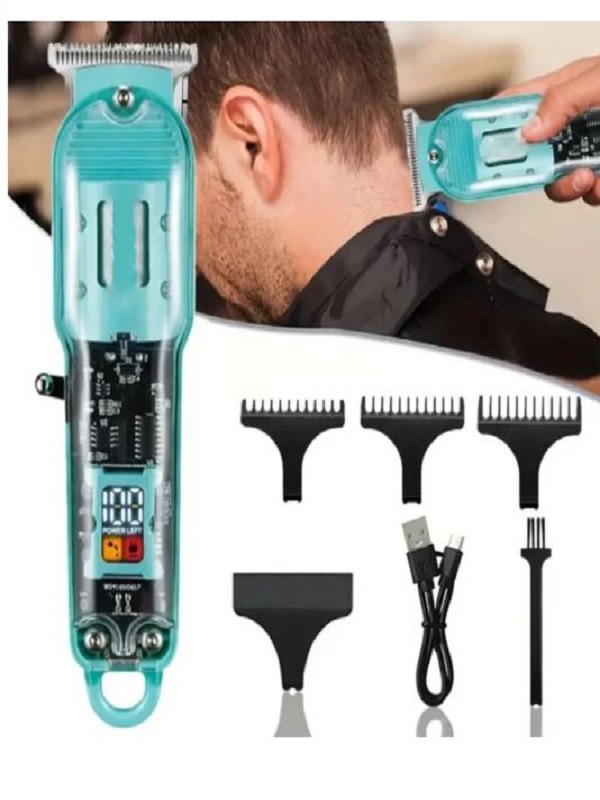 Daling Transparent LCD Electric Professional Hair Trimmer