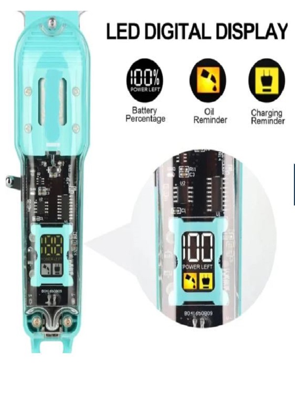 Daling Transparent LCD Electric Professional Hair Trimmer