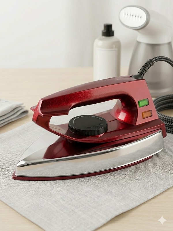 Electric Dry Iron Non-Stick - Light Weight & Energy Saving