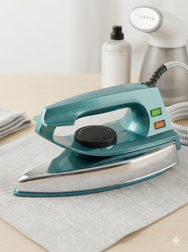 Electric Dry Iron Non-Stick - Light Weight & Energy Saving