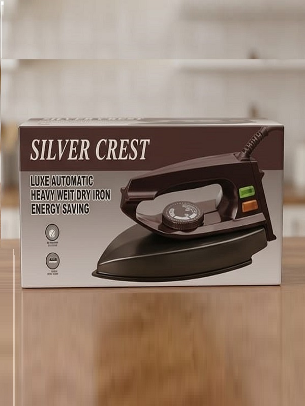 Electric Dry Iron Non-Stick - Light Weight & Energy Saving