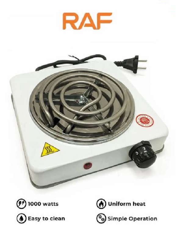 RAF 1000W Portable Electric Stove — Hot Plate Electric Cooker R.8010B