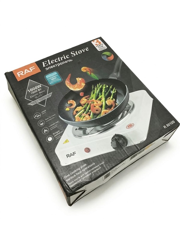 RAF 1000W Portable Electric Stove — Hot Plate Electric Cooker R.8010B