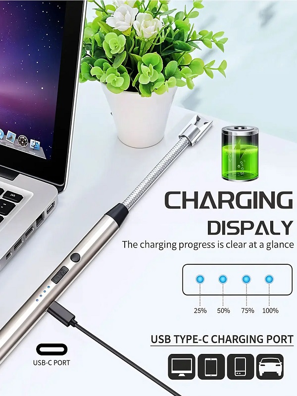 Electric Kitchen Lighter USB Rechargeable for Gas Stove
