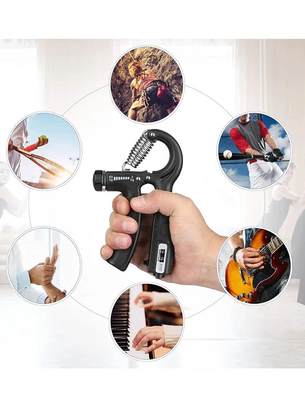 Hand Grip Strengthener with Counter for Gym & Fitness
