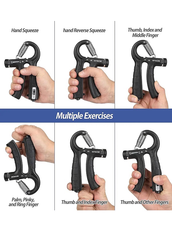 Hand Grip Strengthener with Counter for Gym & Fitness