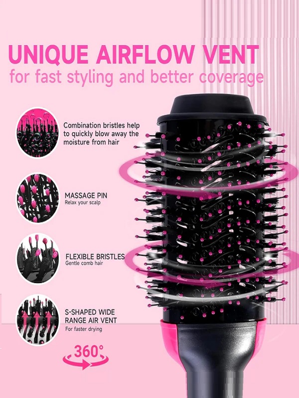 One Step Hot Air Brush Dryer + Styler 