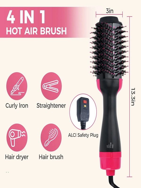 One Step Hot Air Brush Dryer + Styler 