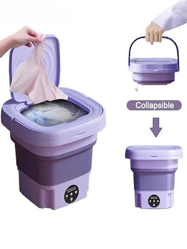 Foldable Electric Mini Washing Machine With Dryer