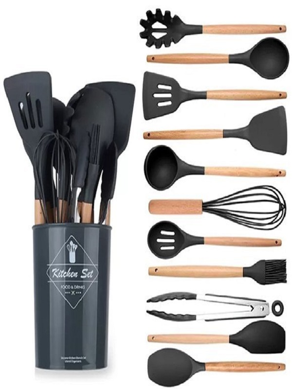 12pcs Silicone Cooking Utensils Set 